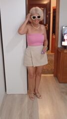 Şort etek krem S.M.L uyumludur